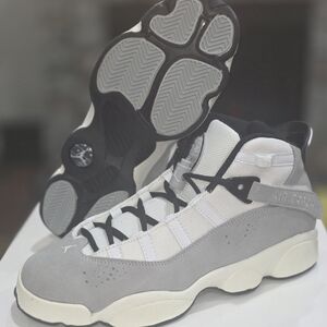 Jordan 6 Rings Light Smoke Grey Black Sail White GS